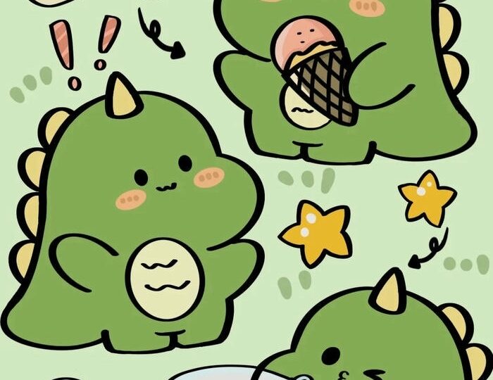 Bộ sưu tập 68+ hình ảnh chibi khủng long dễ thương, đáng yêu