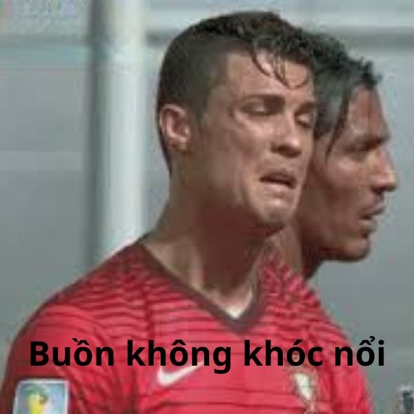 ảnh chế ronaldo buồn không nói thành lời