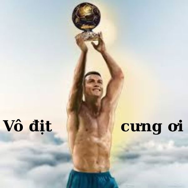 ảnh chế ronaldo dơ cúp