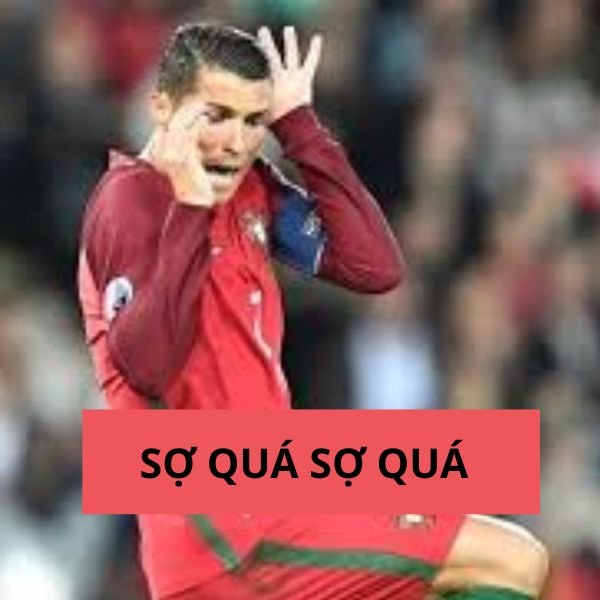 ảnh chế ronaldo giật mình