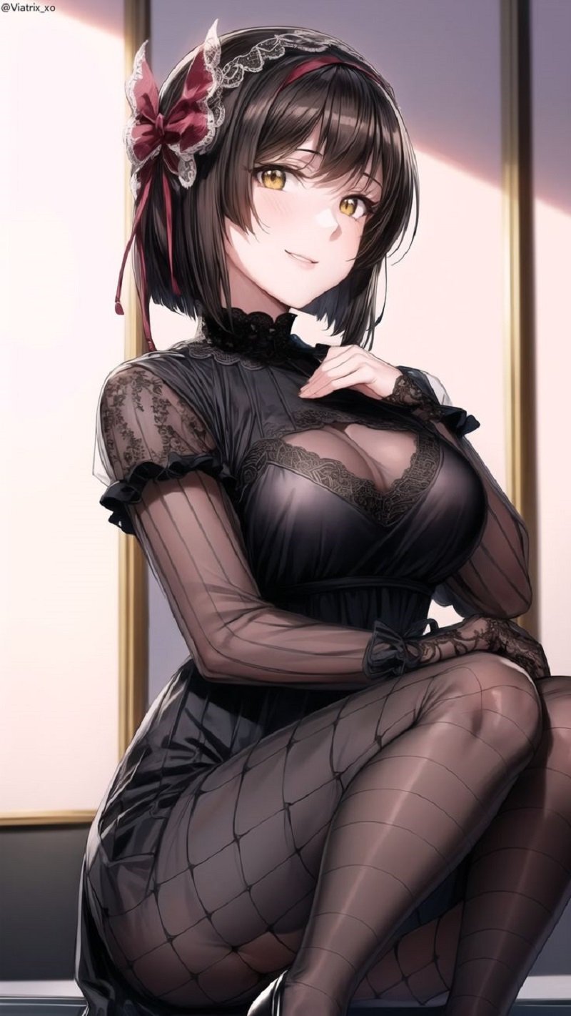 ảnh gái xinh anime chân dài
