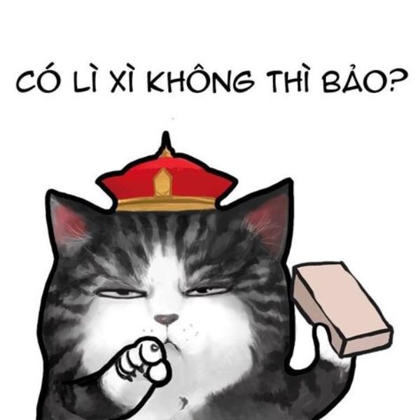 ảnh lì xì troll cầm gạch
