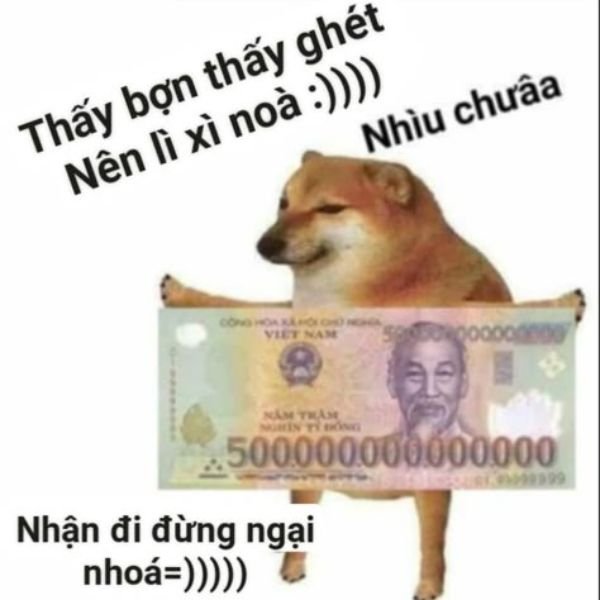 ảnh lì xì troll nhận đi đừng