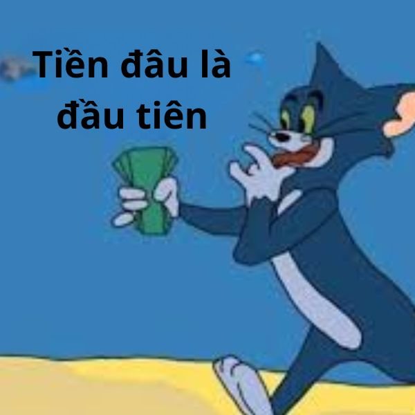 ảnh tay cầm tiền troll đầu tiên