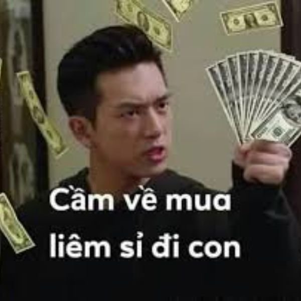ảnh tay cầm tiền troll đi mua liên sỉ