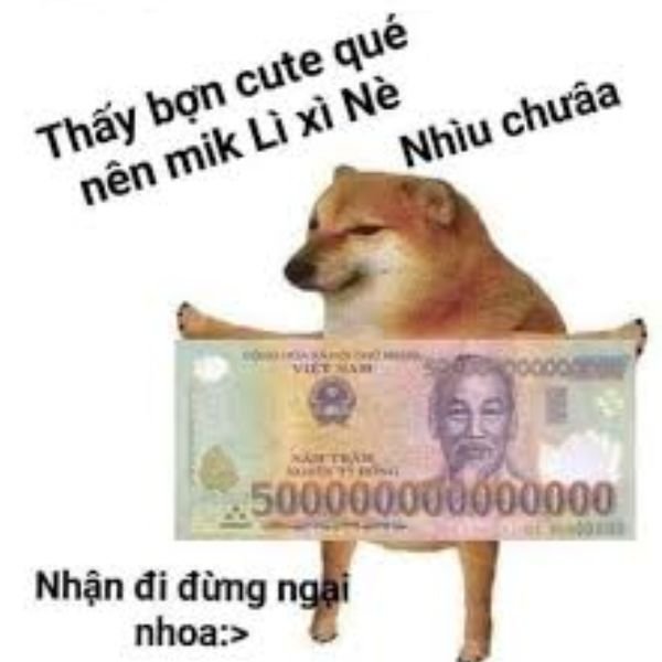 ảnh tay cầm tiền troll nhận đi đừng