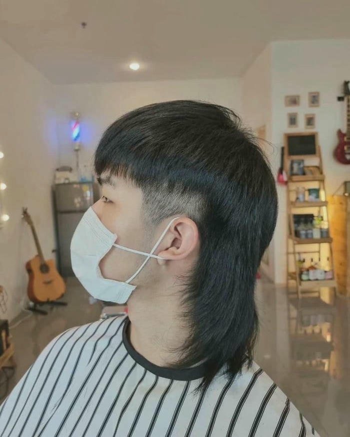 ảnh tóc mullet nam siêu ngầu