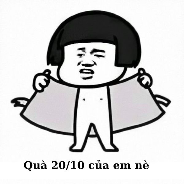 ảnh troll 20.10 quà của em