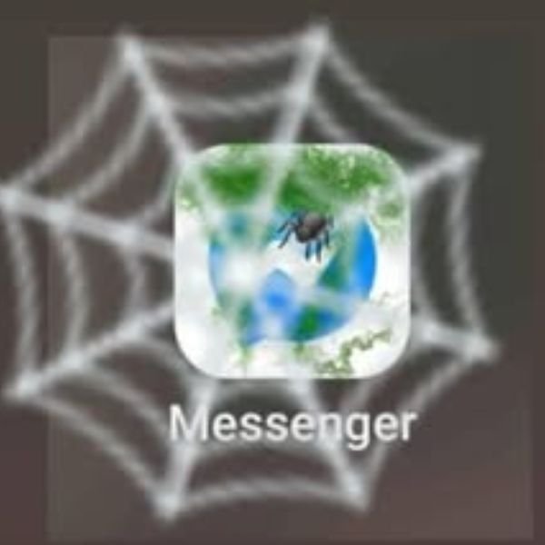 ảnh troll messenger mắc mạc nhện