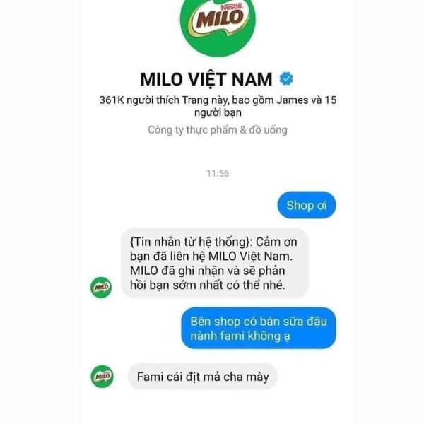 ảnh troll messenger milo việt nam