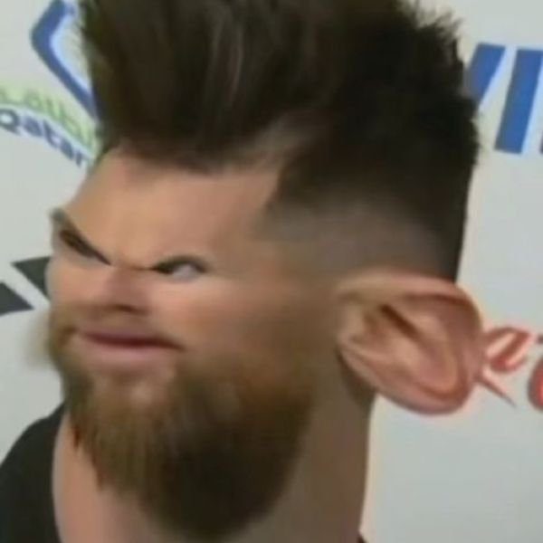 ảnh troll messi méo