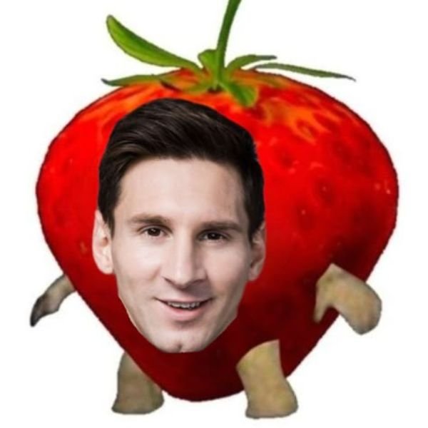 ảnh troll messi quả dâu