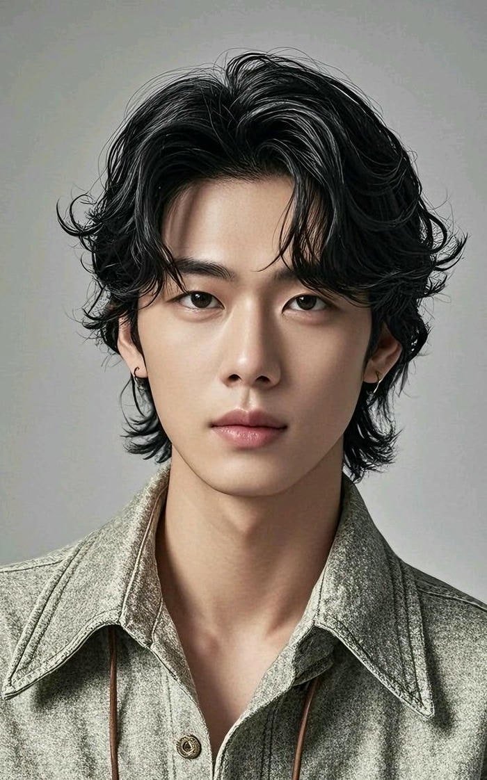 ảnh uốn tóc layer nam đẹp