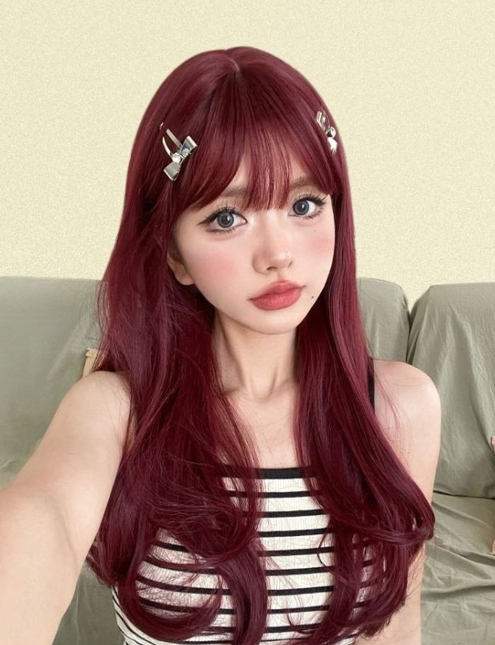 công thức màu nâu đỏ cherry