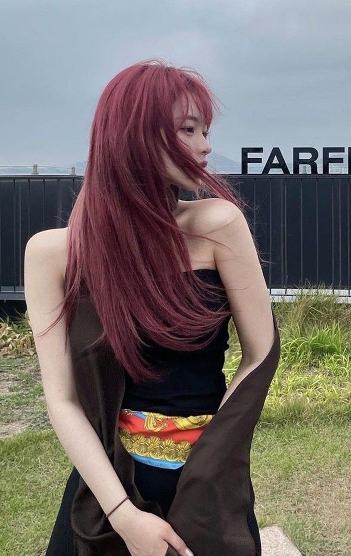 đỏ cherry nhuộm