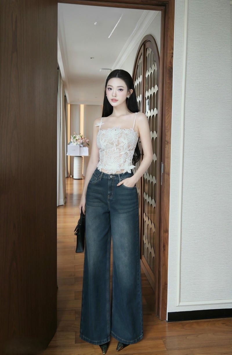 gai xinh 9x mặc quần jiane