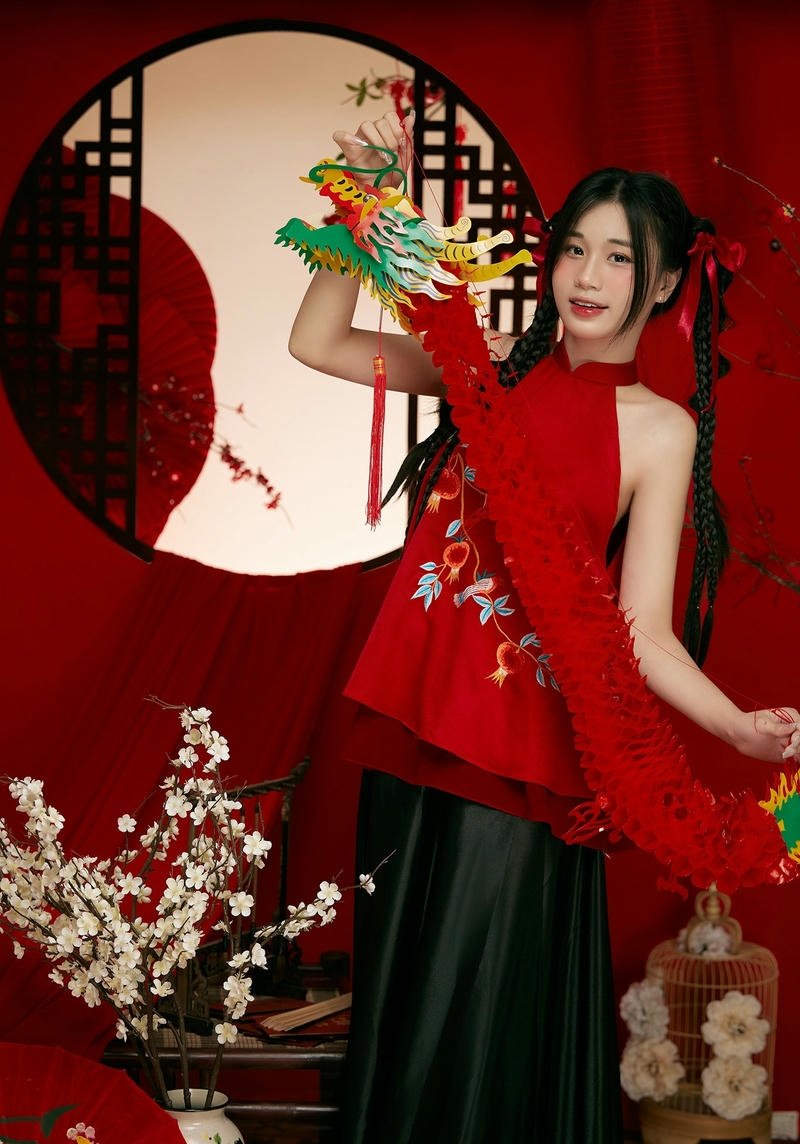 gái xinh đất việt chụp ảnh trung thu