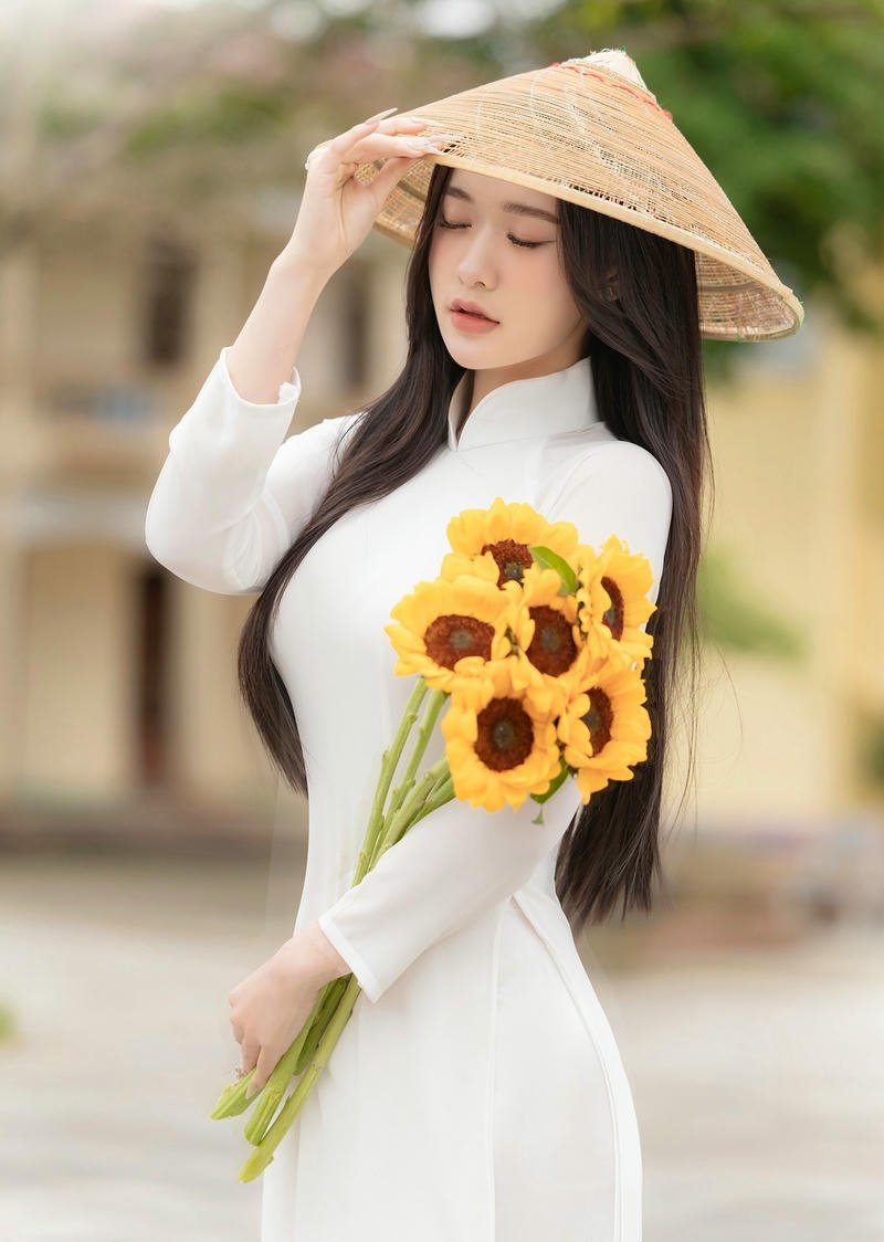 gái xinh đất việt đội nón