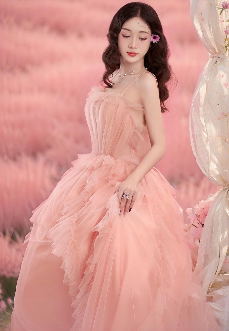 gái xinh mặc pinky đáng yêu