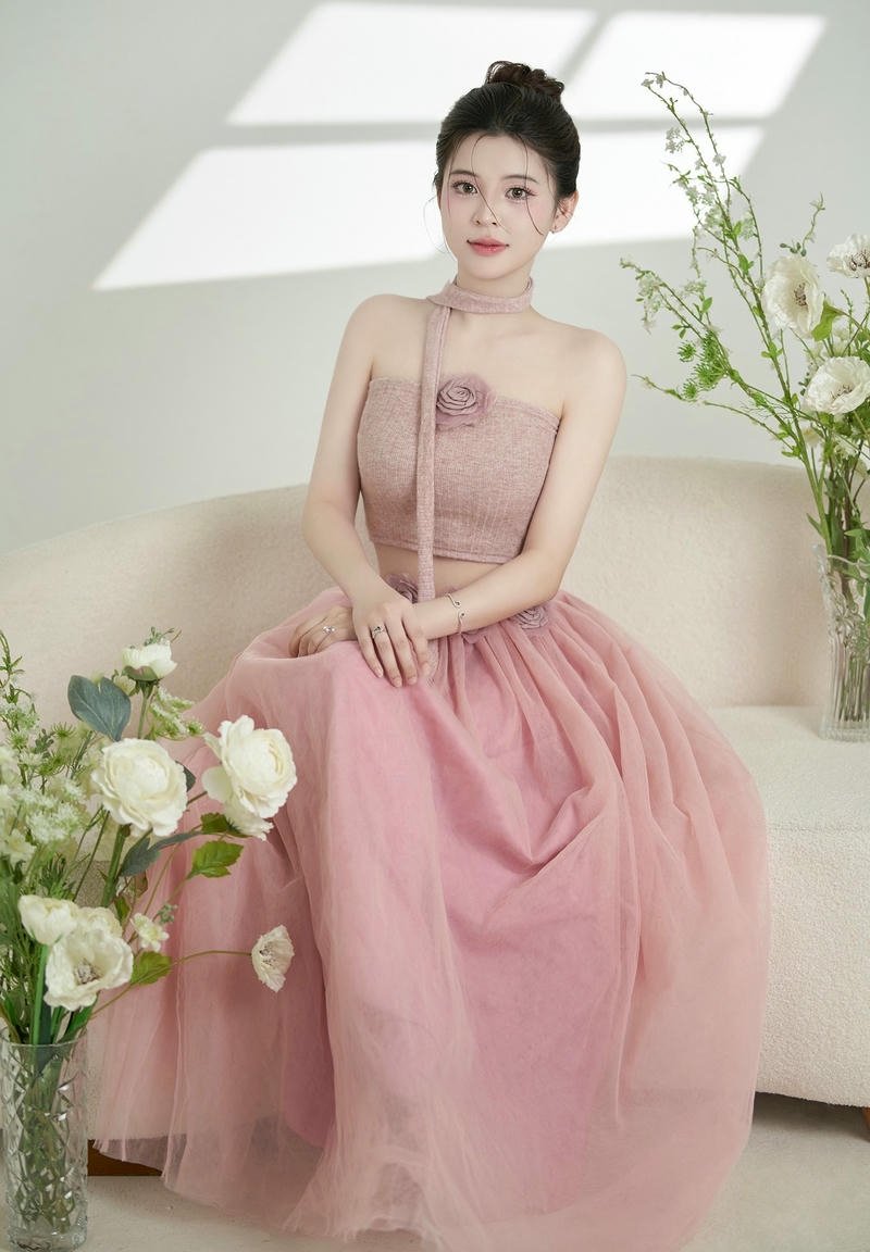 gái xinh mặc pinky hàng tuyển
