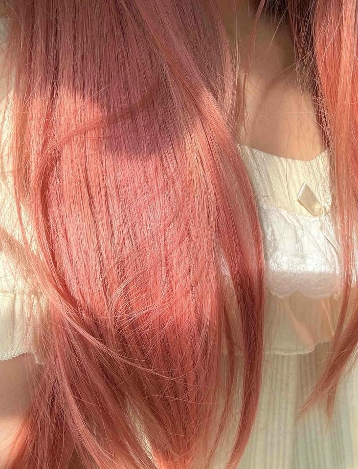 hồng trà sữa màu tóc