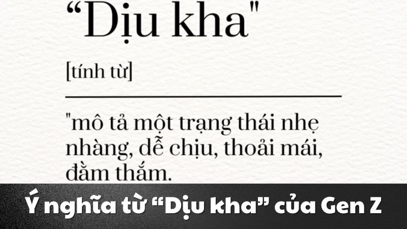 dịu kha là gì 2