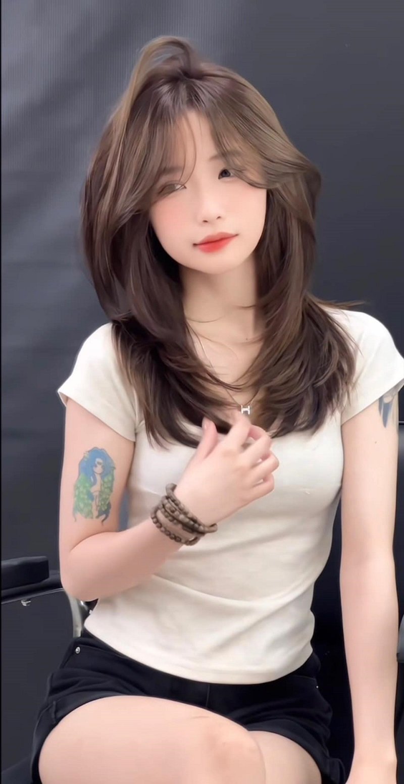 kiểu tóc butterfly xinh