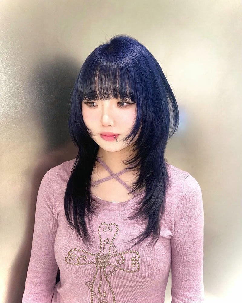 kiểu tóc layer nữ mặt tròn