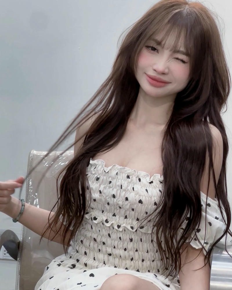 kiểu tóc mái mưa hàn quốc