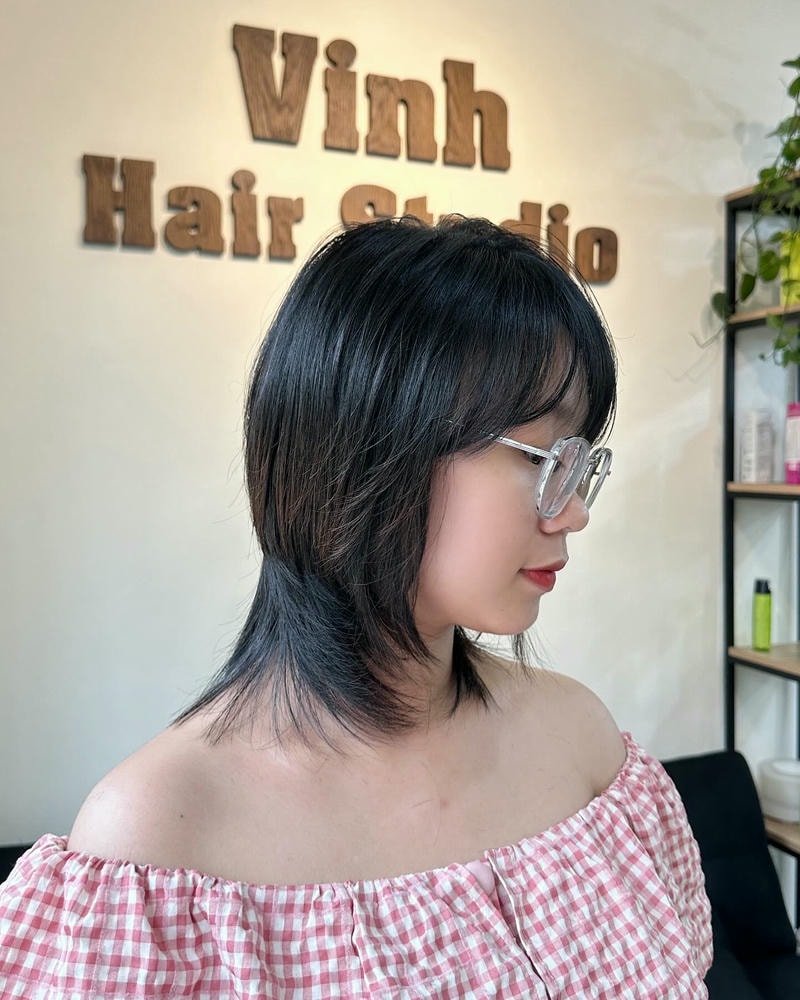 kiểu tóc mullet ngắn