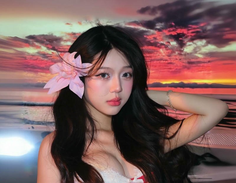 mẫu ảnh gái xinh ngực khủng