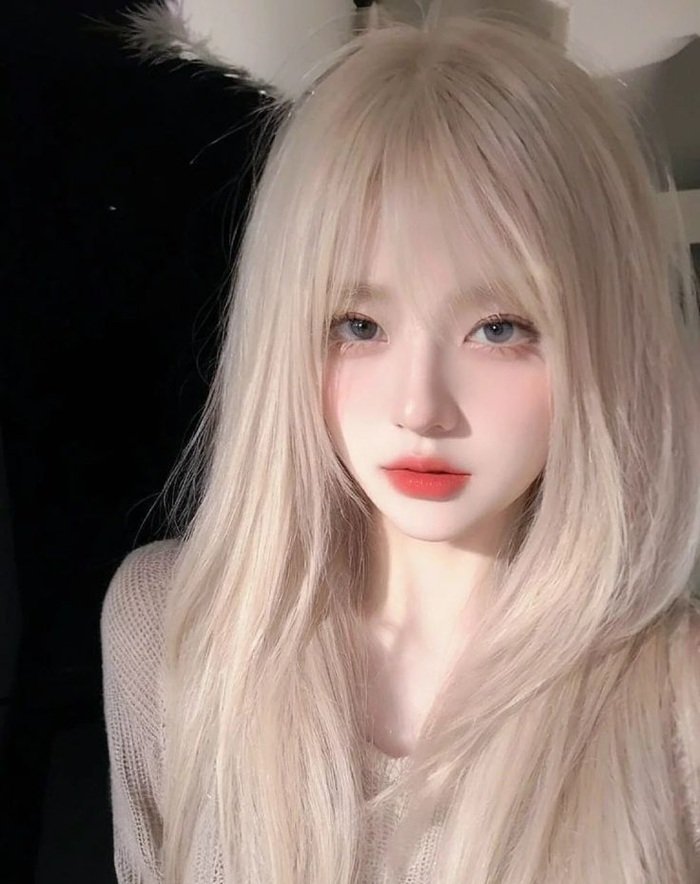 màu tóc bach kim