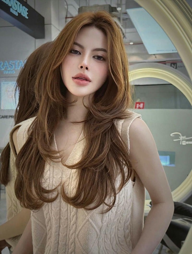 mẫu tóc layer ngắn đẹp