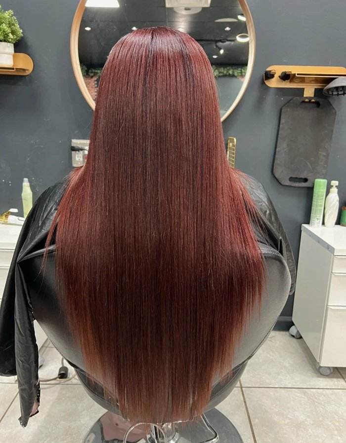 màu tóc nâu cherry