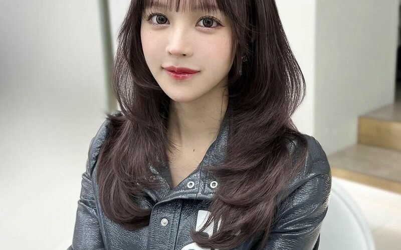 mullet layer nữ mặt dài