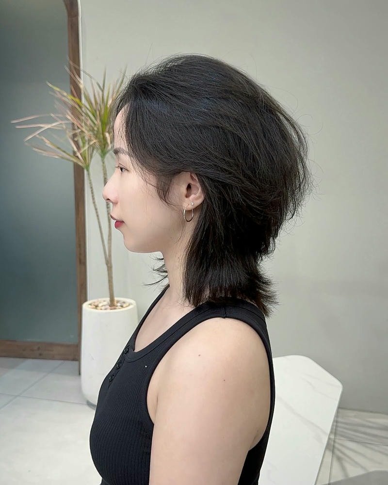 mullet layer nữ ngắn