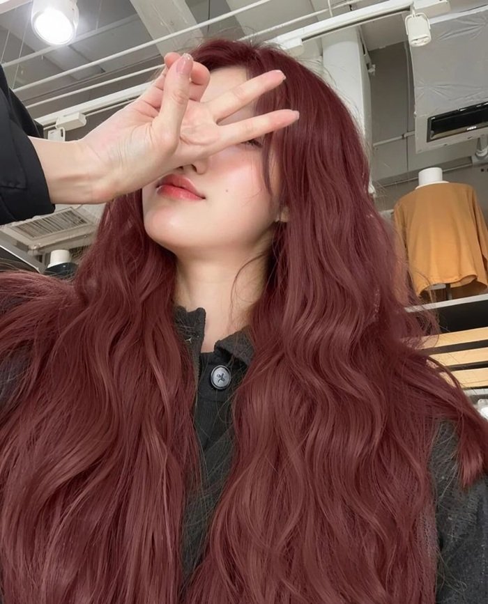 nâu đỏ cherry có cần tẩy tóc không