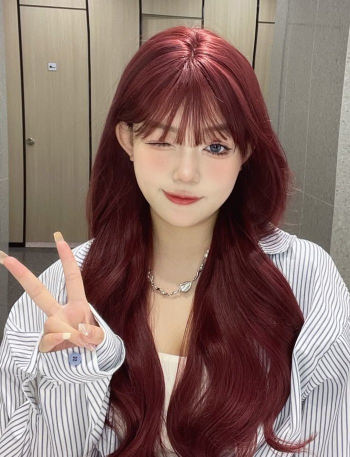 nâu đỏ cherry không tẩy