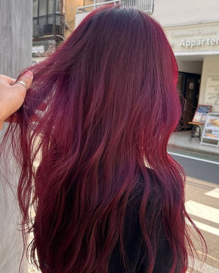 nâu đỏ cherry phai ra màu gì