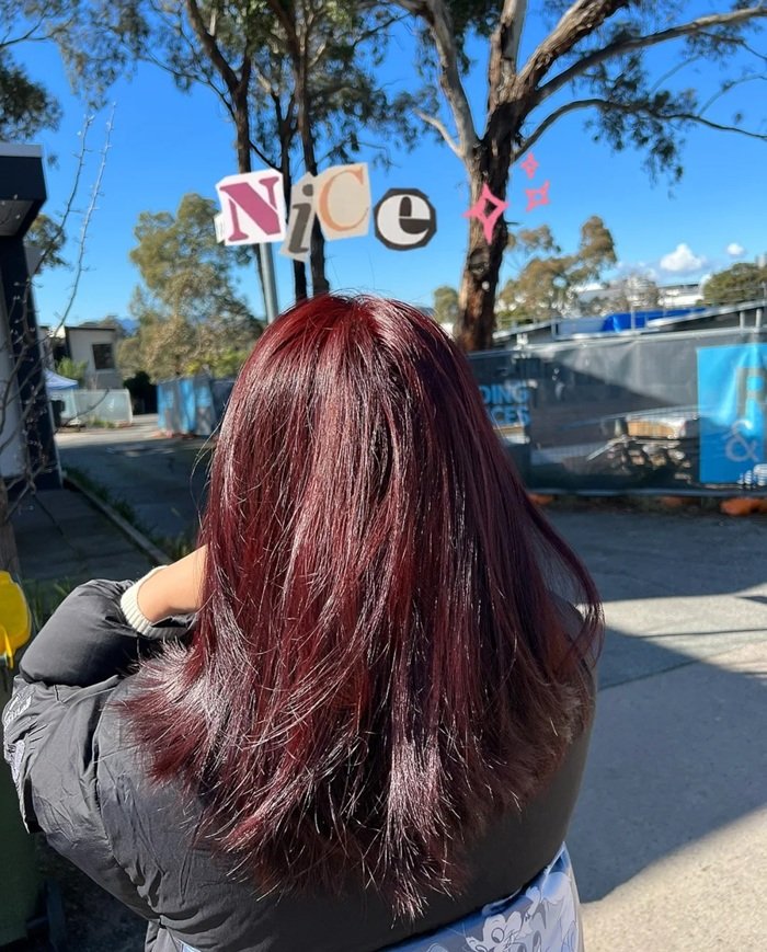 nhuộm đỏ cherry trầm