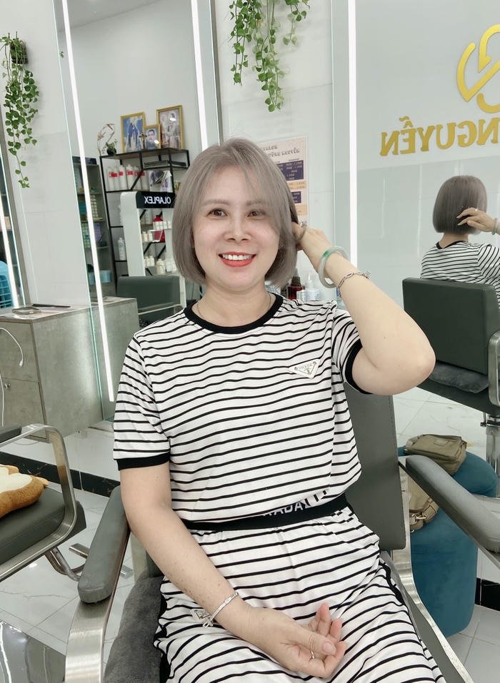 nhuộm màu xam khói