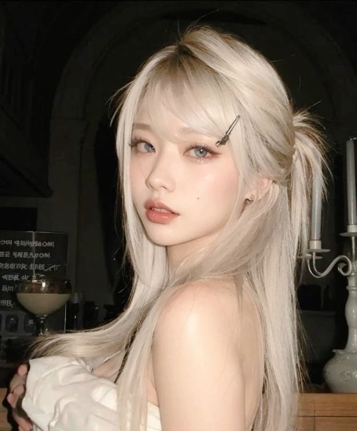 tẩy tóc bạch kim