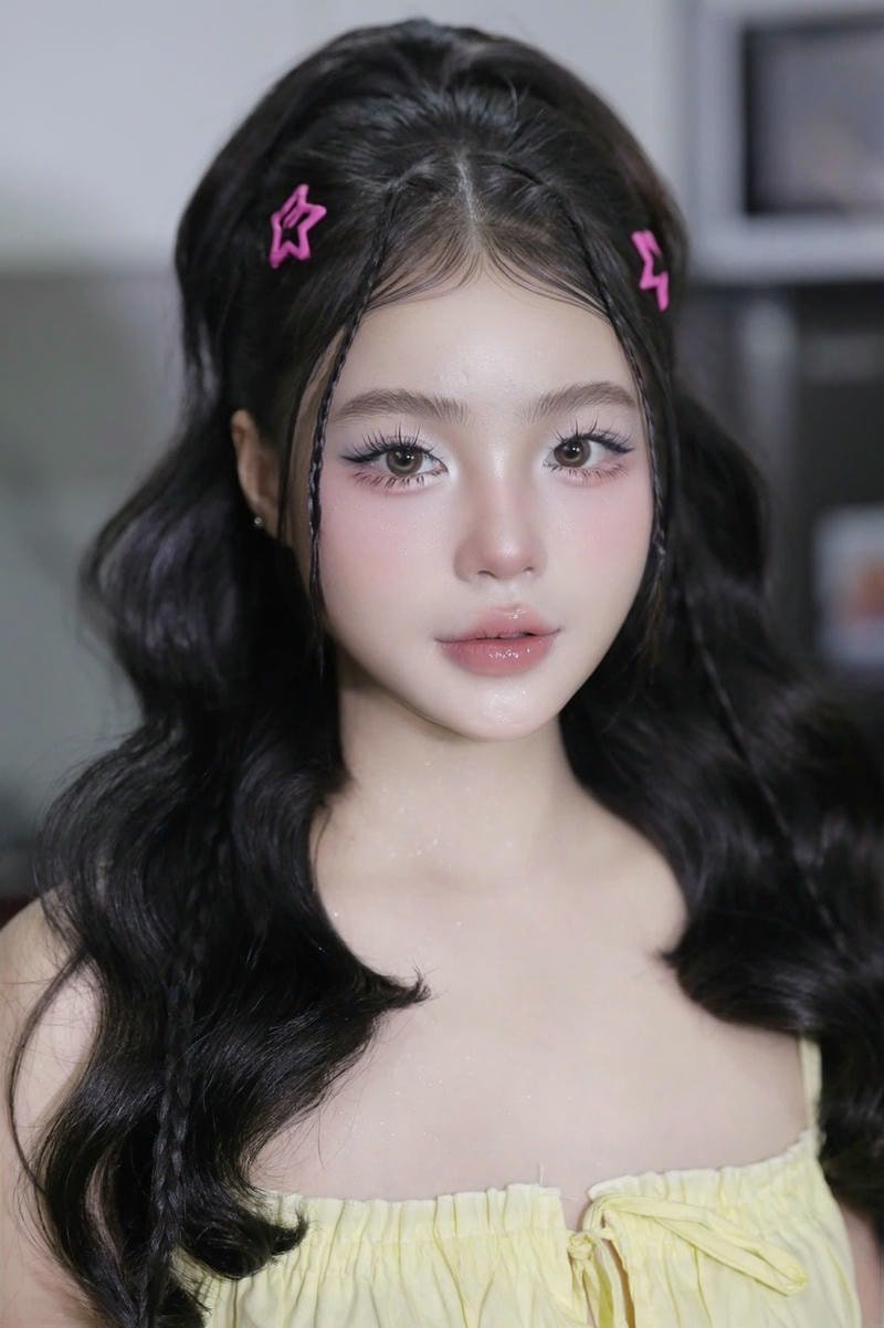 tết tóc ngắn dự tiệc