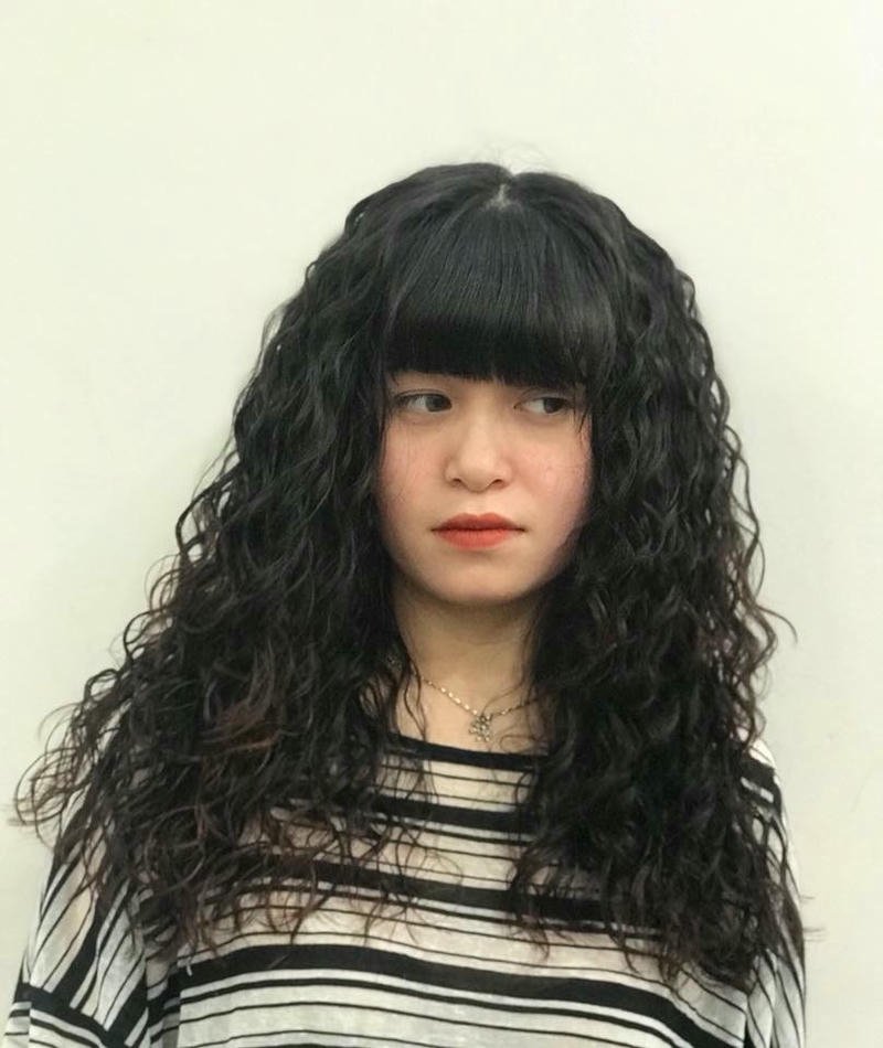 tóc bấm xù