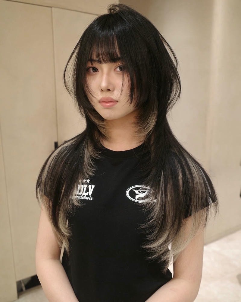 tóc layer lỡ cho mặt tròn