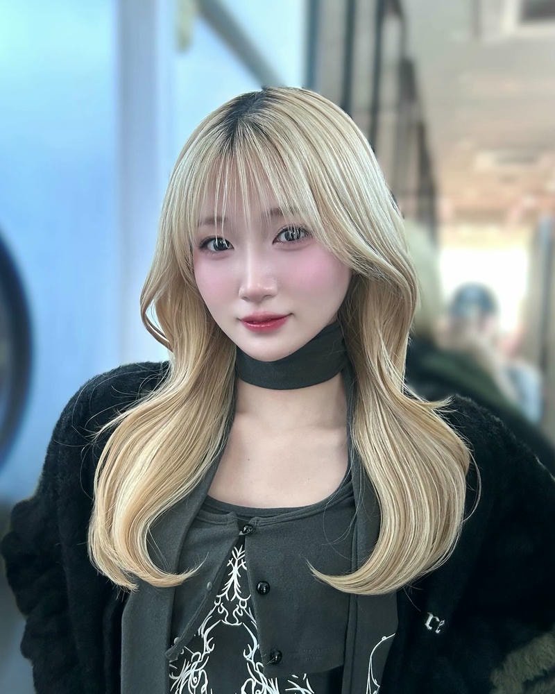 tóc layer mặt tròn