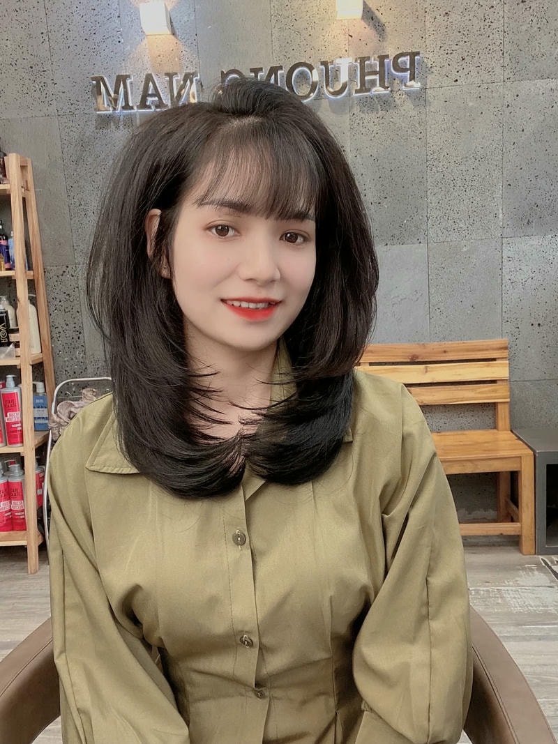 tóc layer ngang lưng