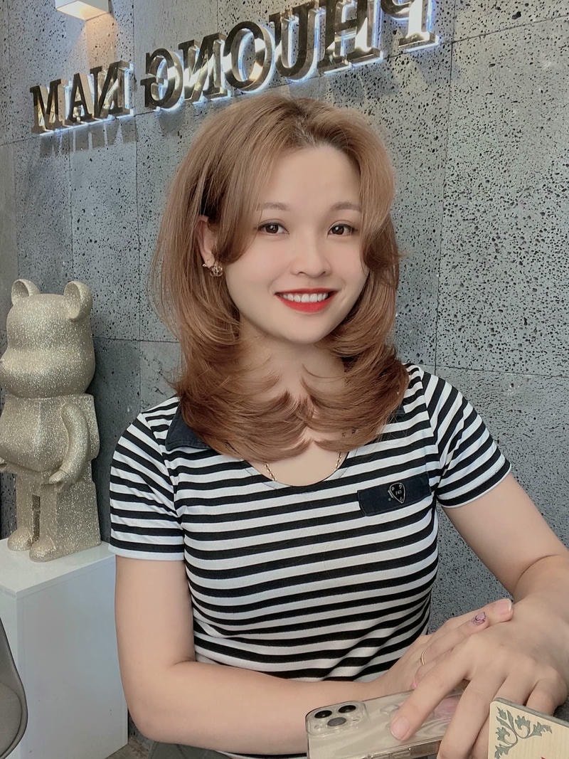 tóc layer ngang vai