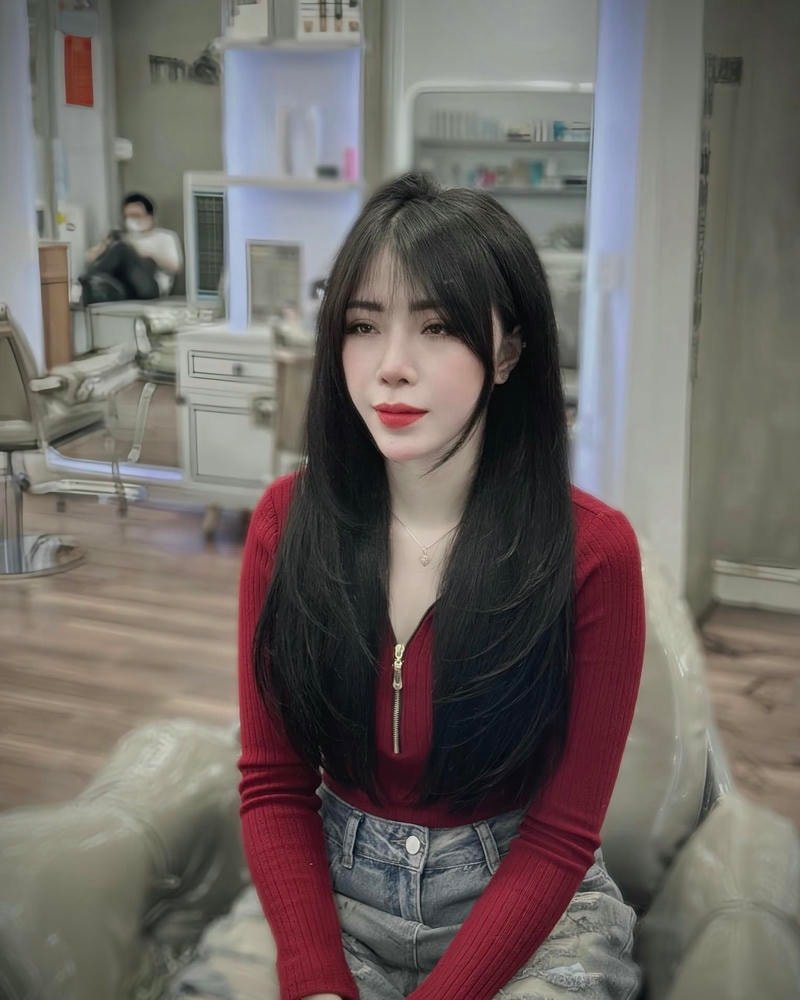 tóc mái pháp duỗi