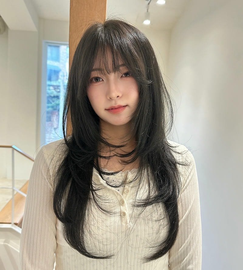 tóc mái pháp layer